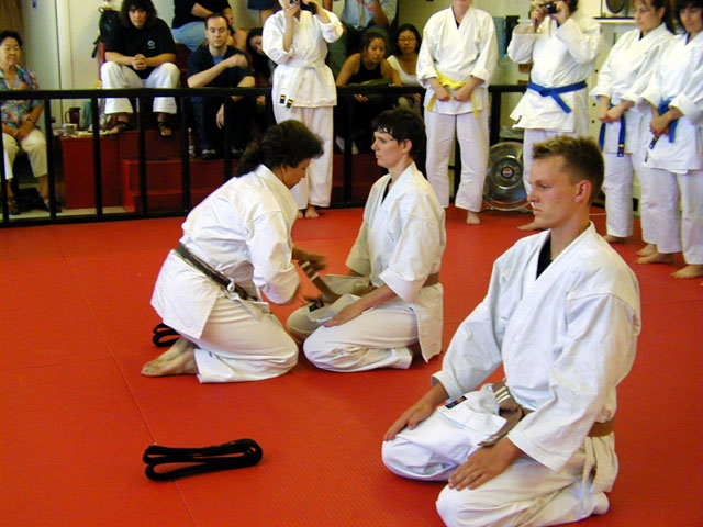 removing the brown belt